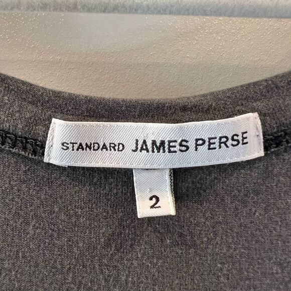 James Perse Supima Cotton Jersey Tank Dress Womens Size 2 Medium Gray Sleeveless - Picture 6 of 11